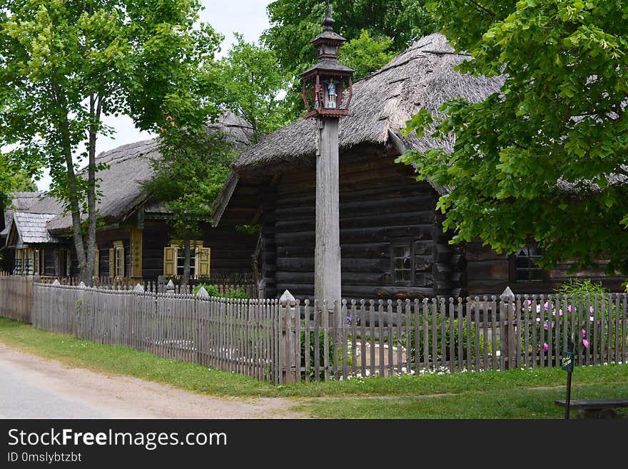 House, Tree, Cottage, Outdoor Structure