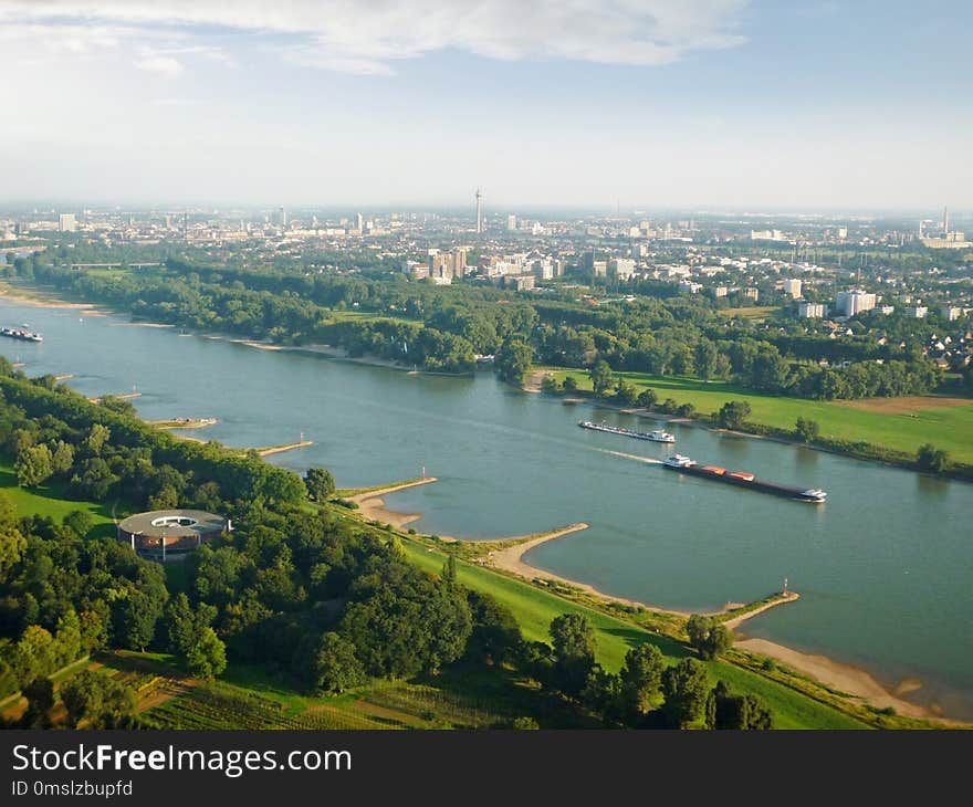 Waterway, Bird's Eye View, Aerial Photography, Water Resources