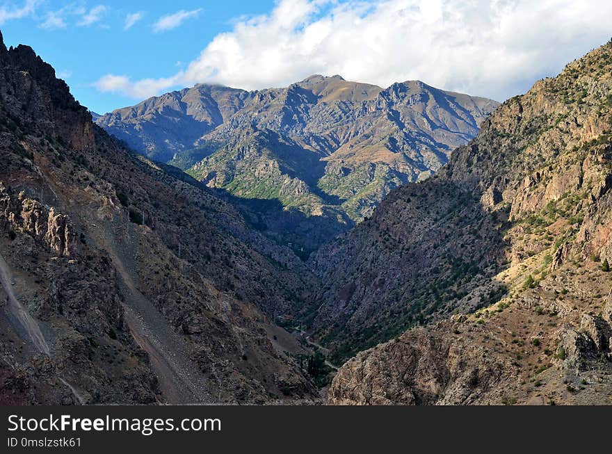 Mountainous Landforms, Mountain, Wilderness, Valley