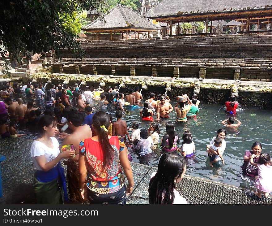 Crowd, Water, Waterway, Tourism