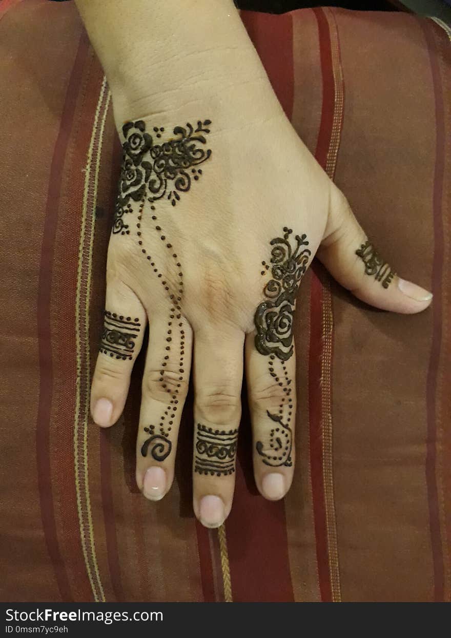 Pattern, Design, Mehndi, Hand