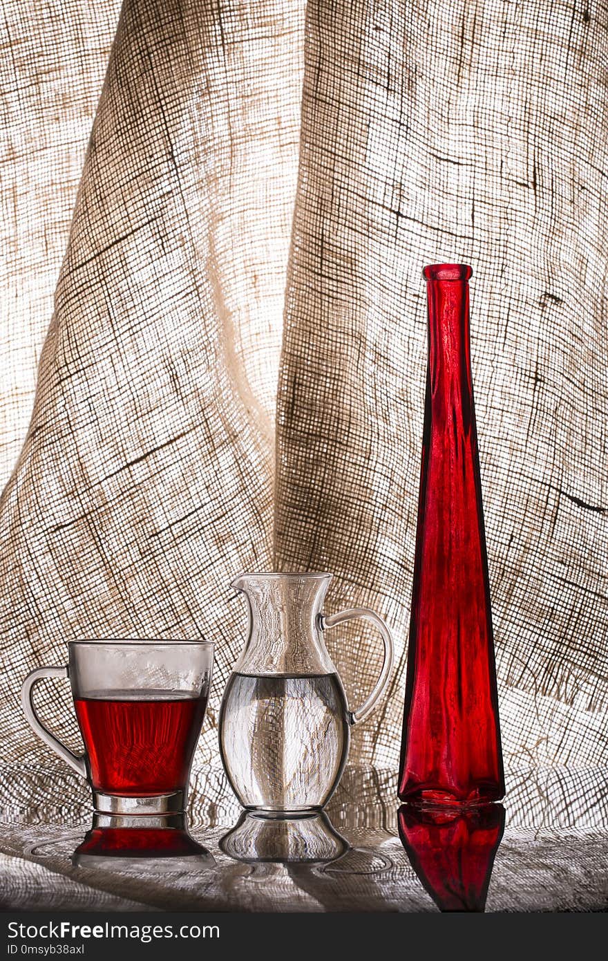 Still Life with Glass Objects