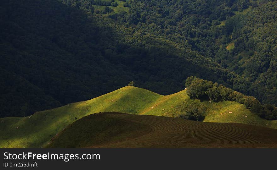 View Of The Hills At Sunset