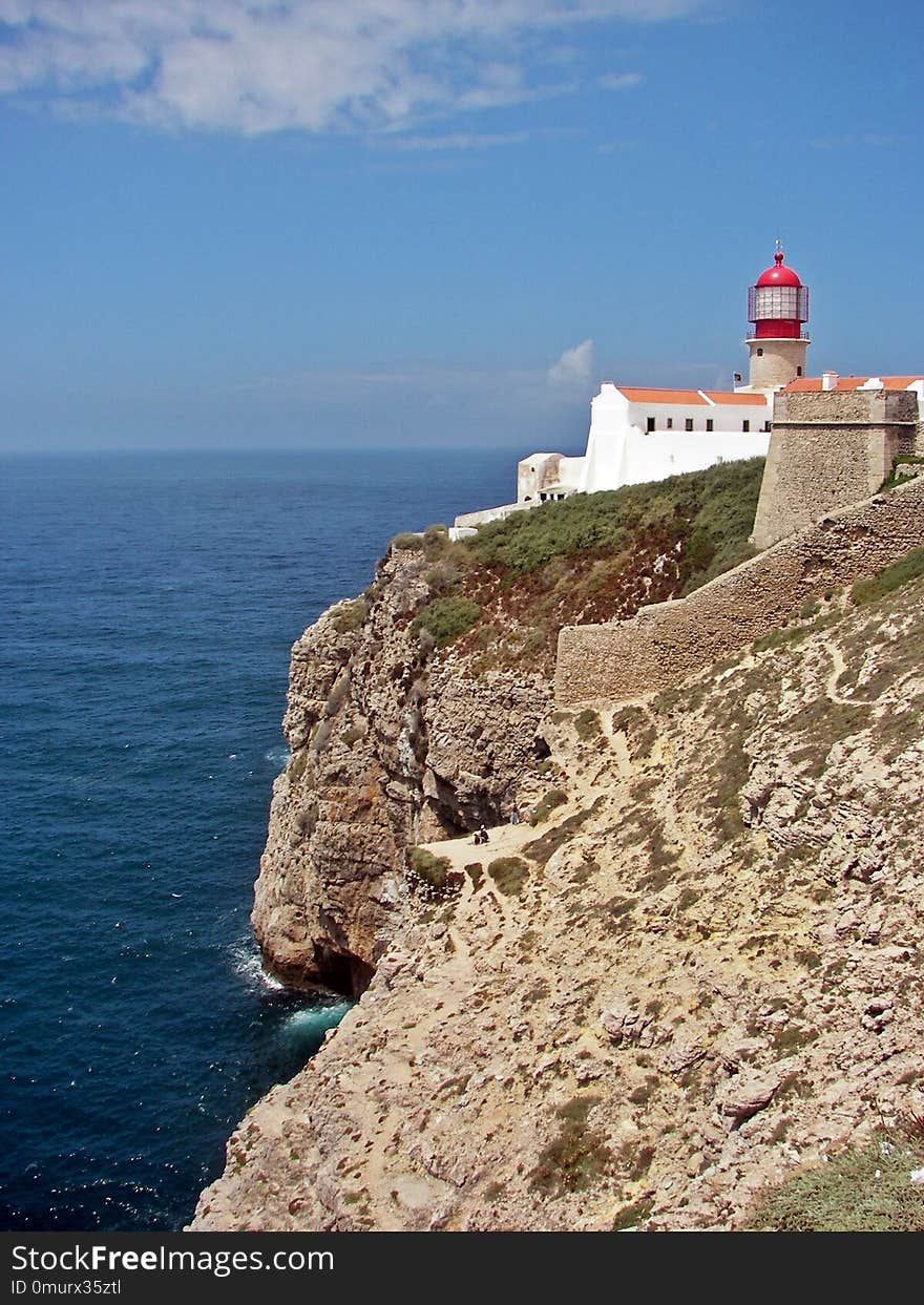 Sea, Coast, Cliff, Sky