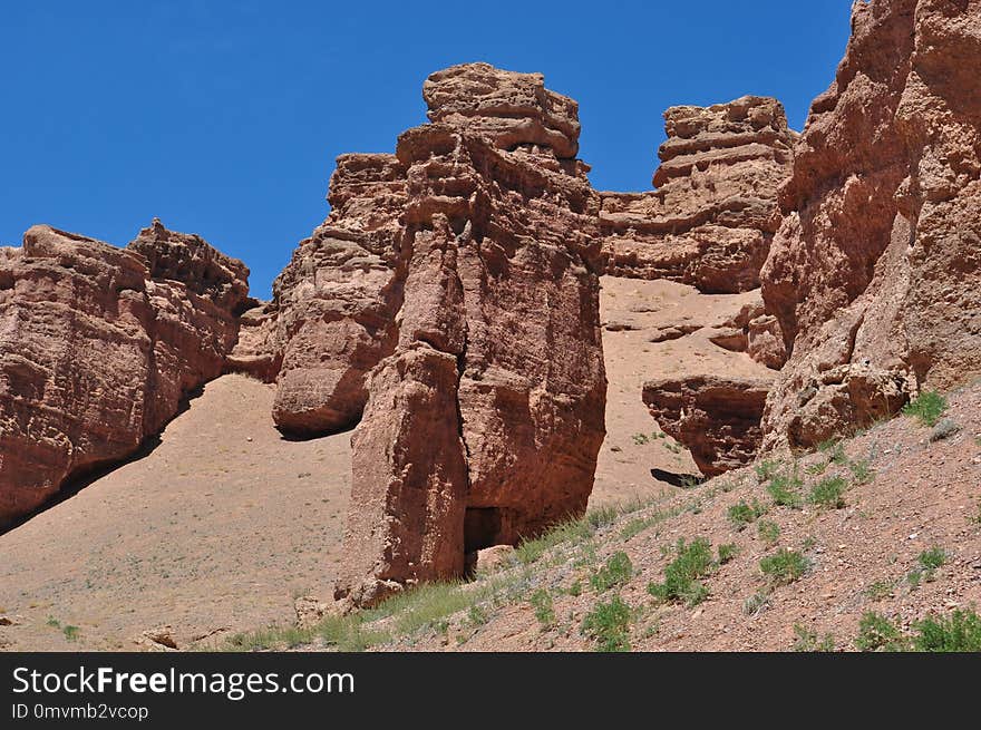 Rock, Historic Site, Badlands, Sky