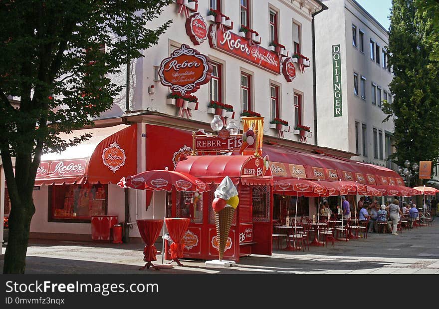 Landmark, City, Fast Food Restaurant, Street