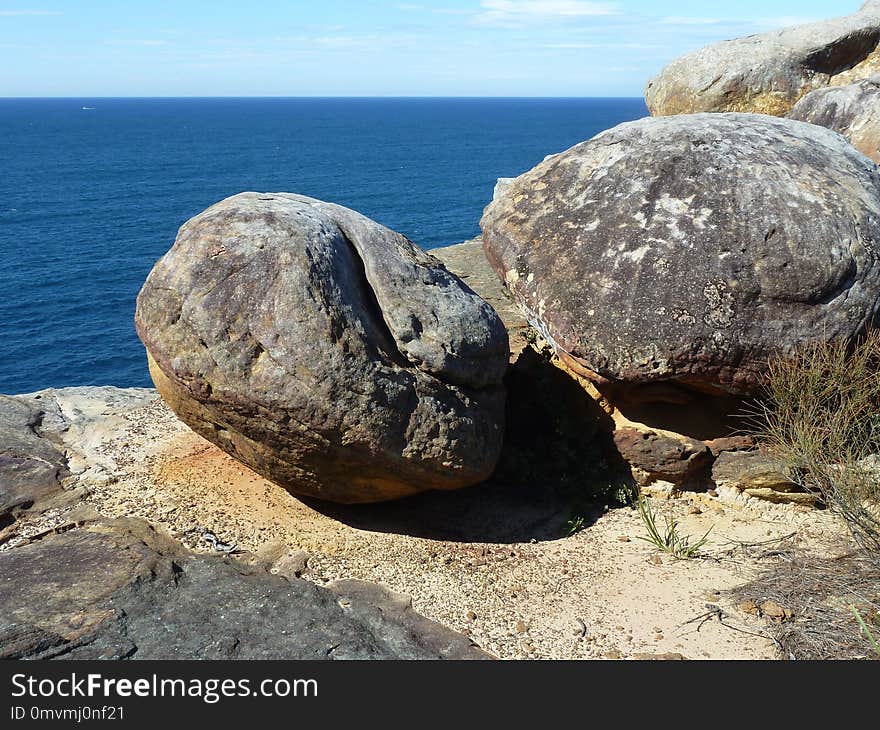 Rock, Boulder, Promontory, Shore