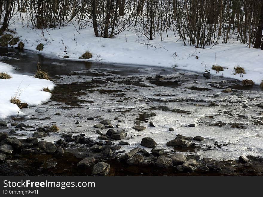 Snow, Water, Winter, Freezing