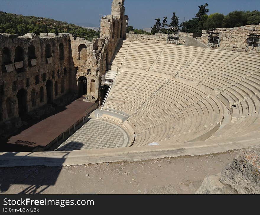 Amphitheatre, Historic Site, Ancient History, Landmark