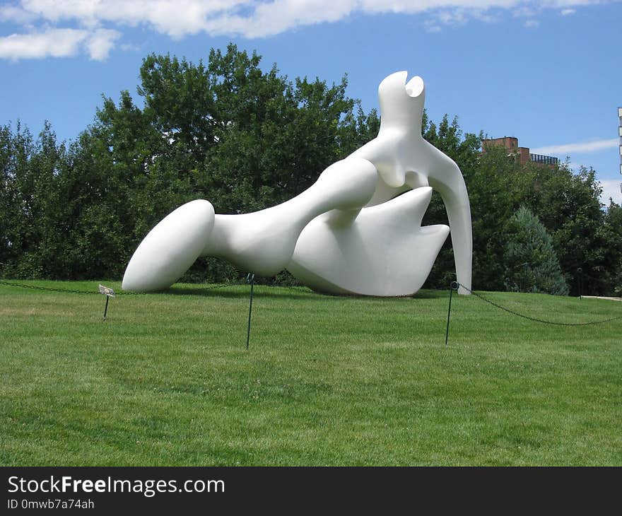 Sculpture, Statue, Grass, Sky