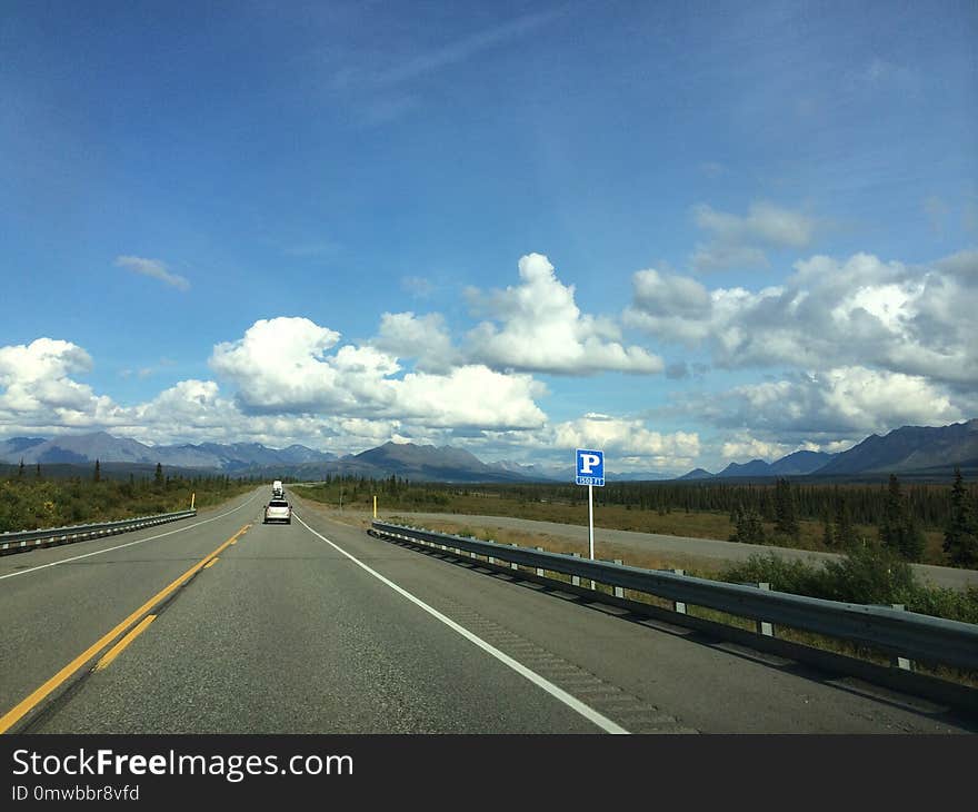 Road, Sky, Highway, Cloud