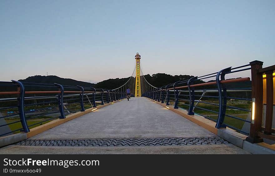 Bridge, Sky, Boardwalk, Walkway