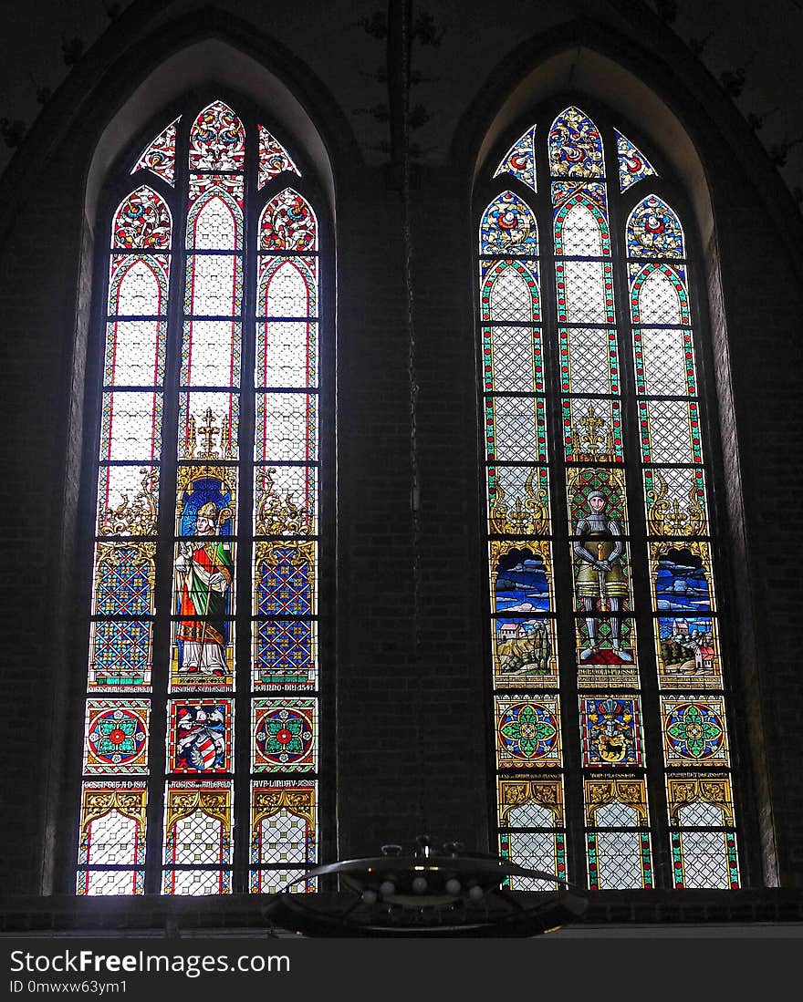 Stained Glass, Glass, Gothic Architecture, Place Of Worship