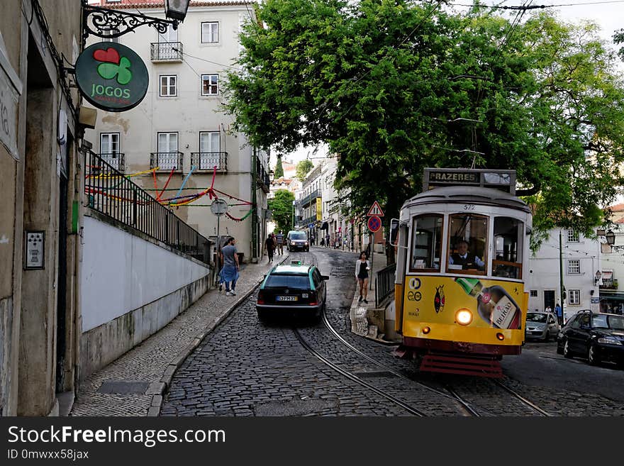 Tram, Transport, Vehicle, Town