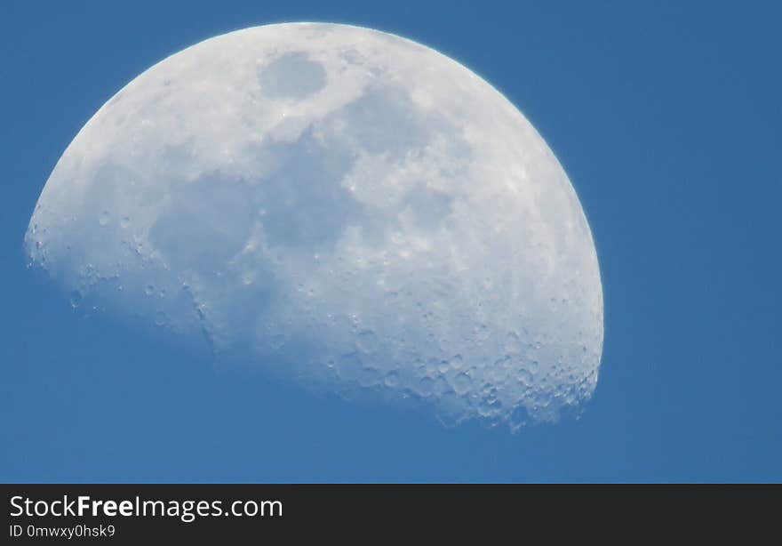 Daytime, Moon, Sky, Atmosphere