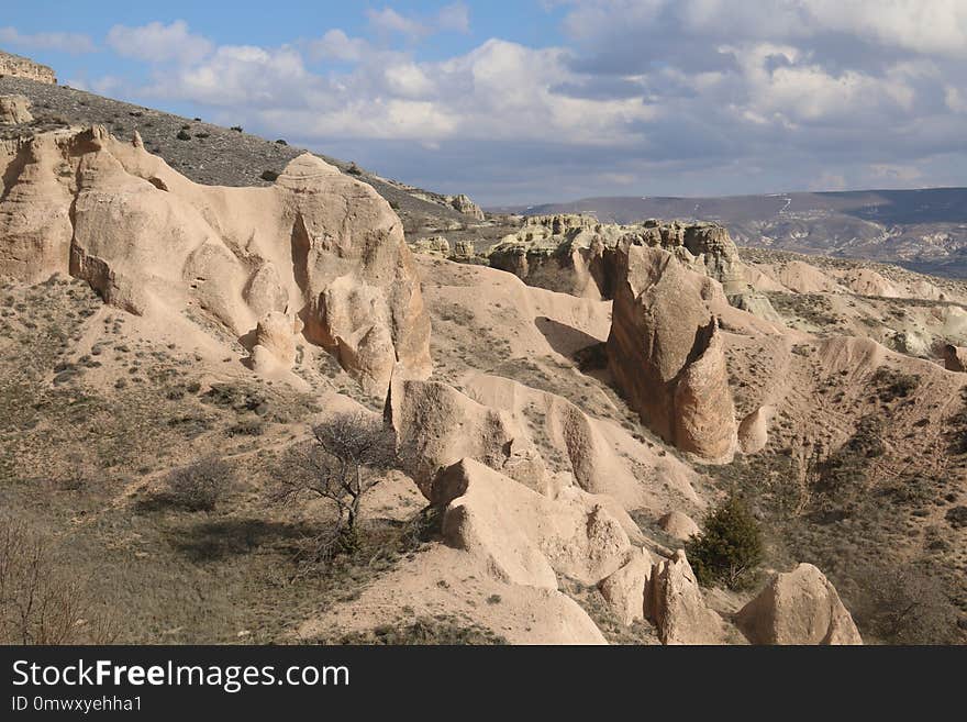 Badlands, Rock, Ecosystem, Escarpment