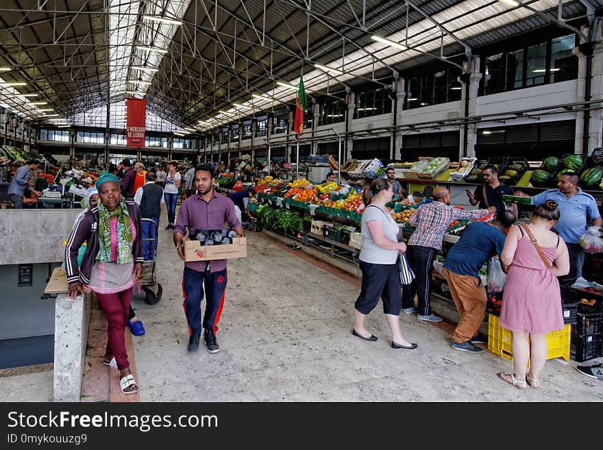 Public Space, Market, Marketplace, Crowd