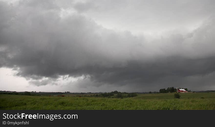 Sky, Cloud, Grassland, Atmosphere