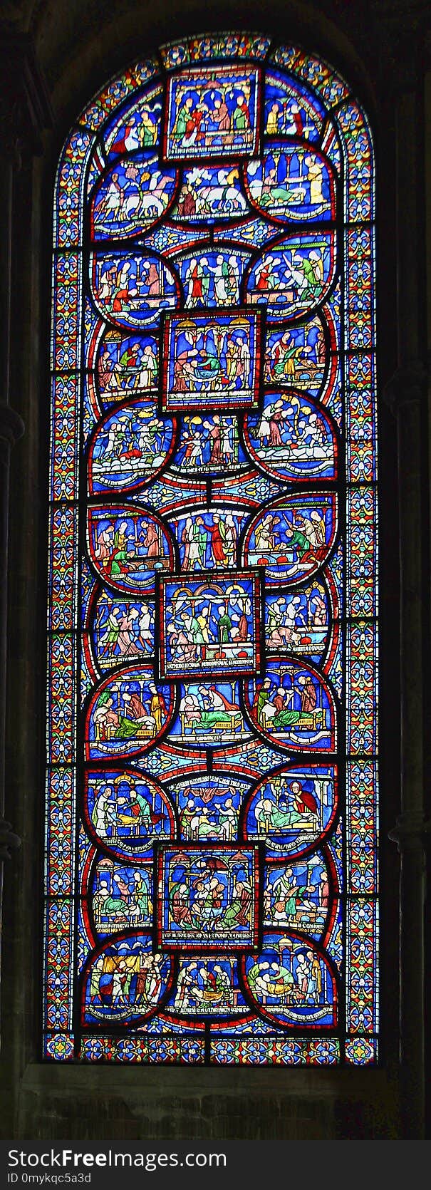 Stained Glass, Glass, Window, Material