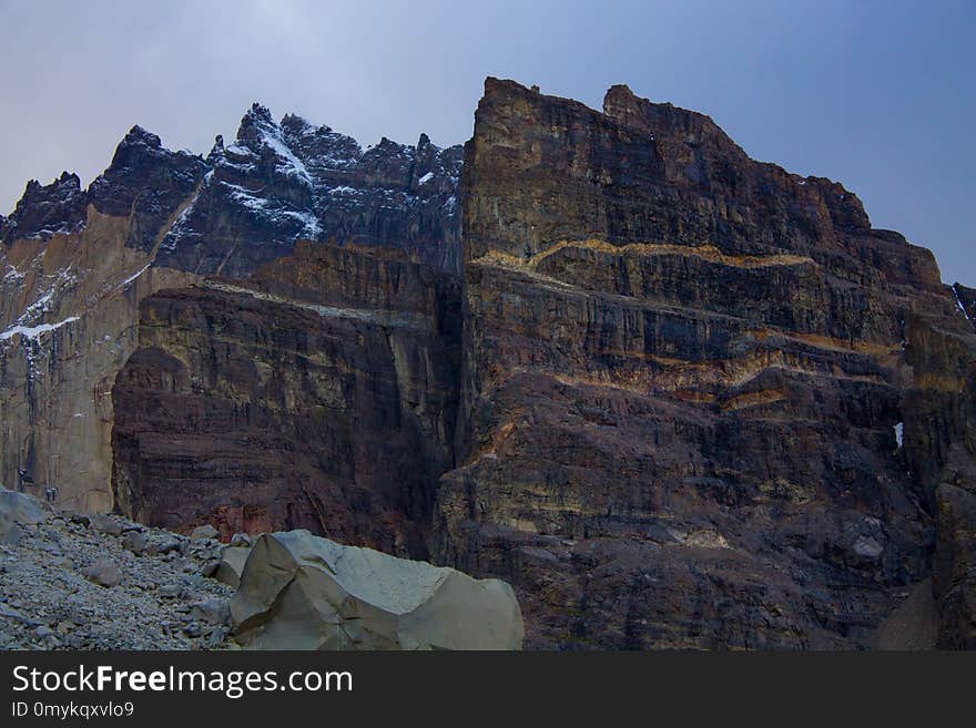 Rock, Badlands, Mountain, Escarpment