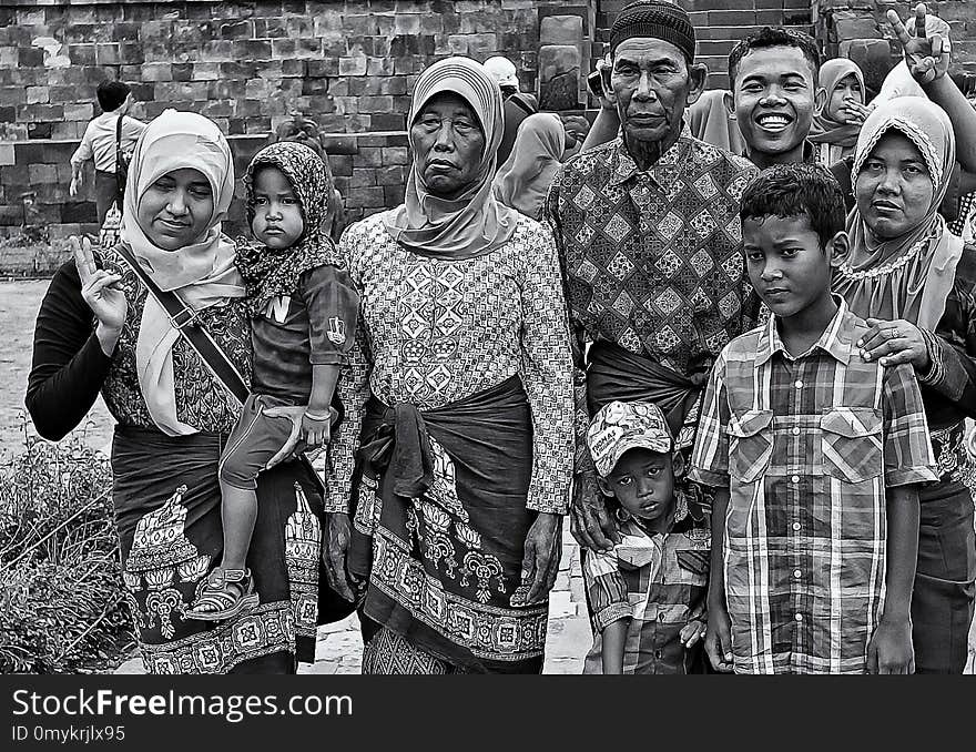 People, Social Group, Black And White, Photography