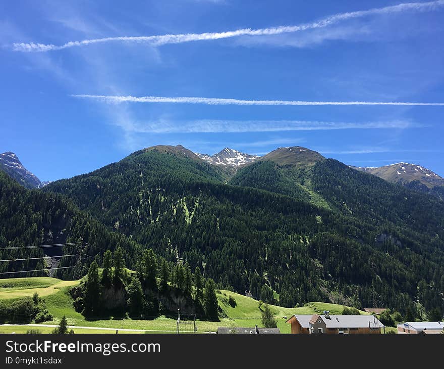 Sky, Mountainous Landforms, Mountain Range, Nature