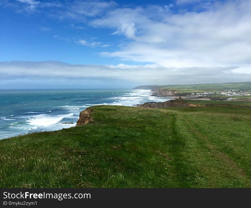 Coast, Headland, Sky, Coastal And Oceanic Landforms