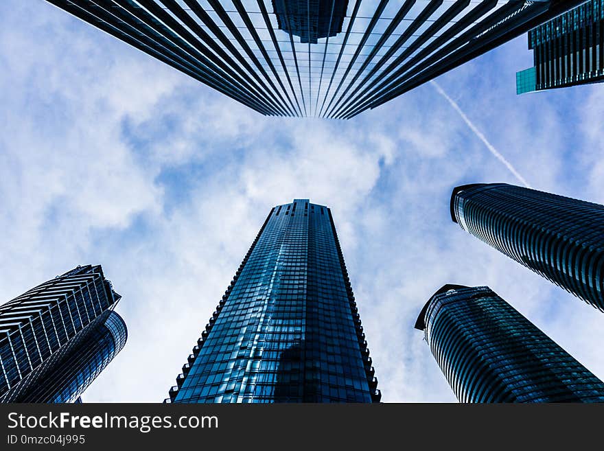 Toronto skyscrapers on sky background