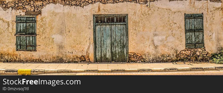 Wall, Window, Facade, Stone Wall