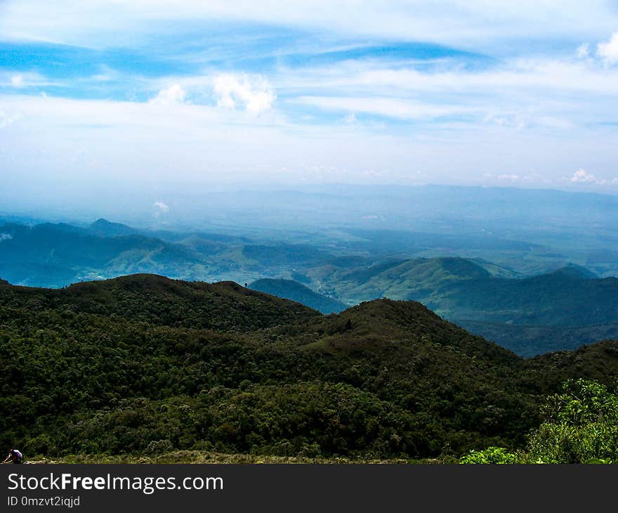 Sky, Highland, Mountainous Landforms, Ridge