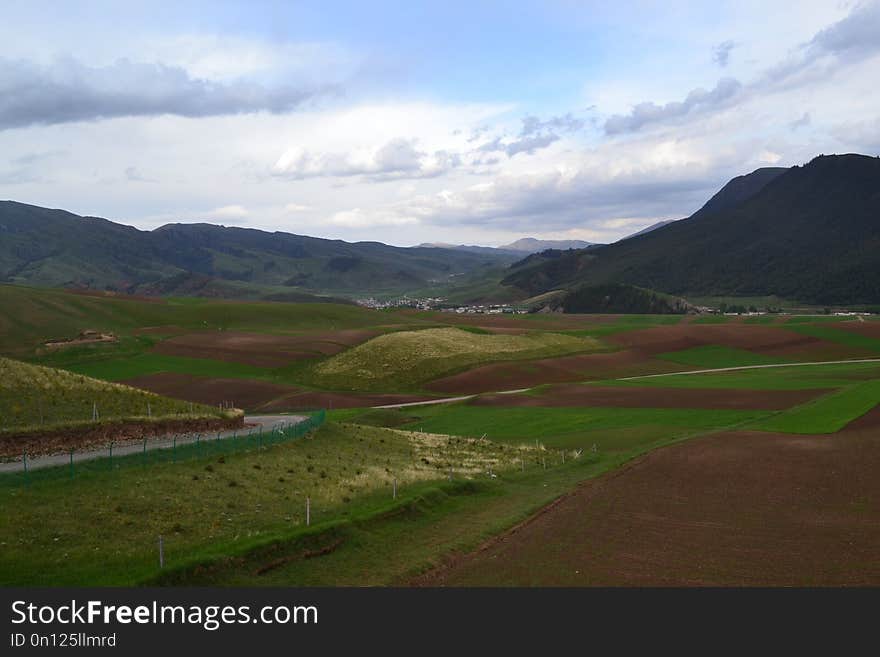 Highland, Grassland, Plain, Sky