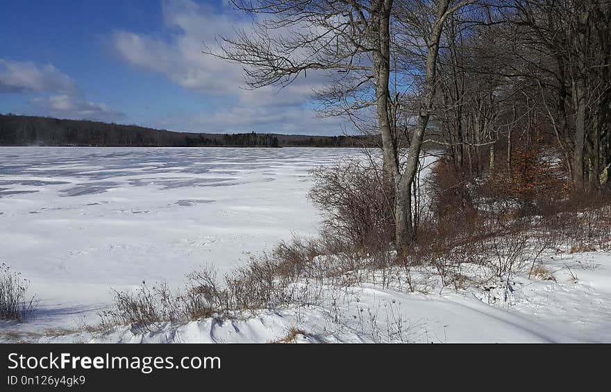 Winter, Snow, Sky, Wilderness