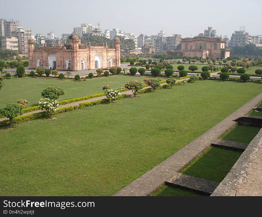 Grass, Lawn, Stately Home, Garden