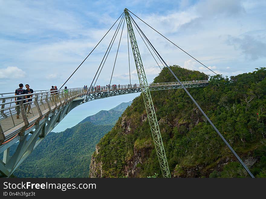 Bridge, Suspension Bridge, Fixed Link, Sky