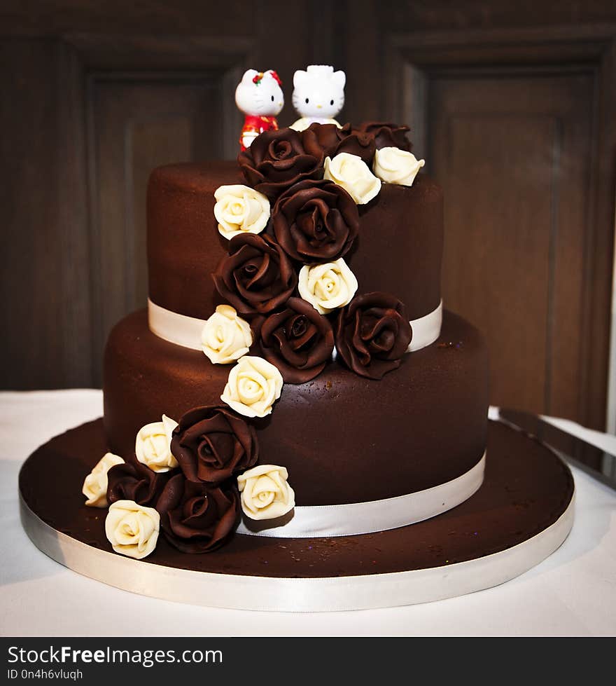 Wedding Cake, Cake, Chocolate Cake, Sugar Cake