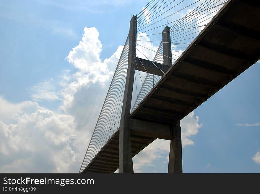 Sky, Cloud, Bridge, Landmark