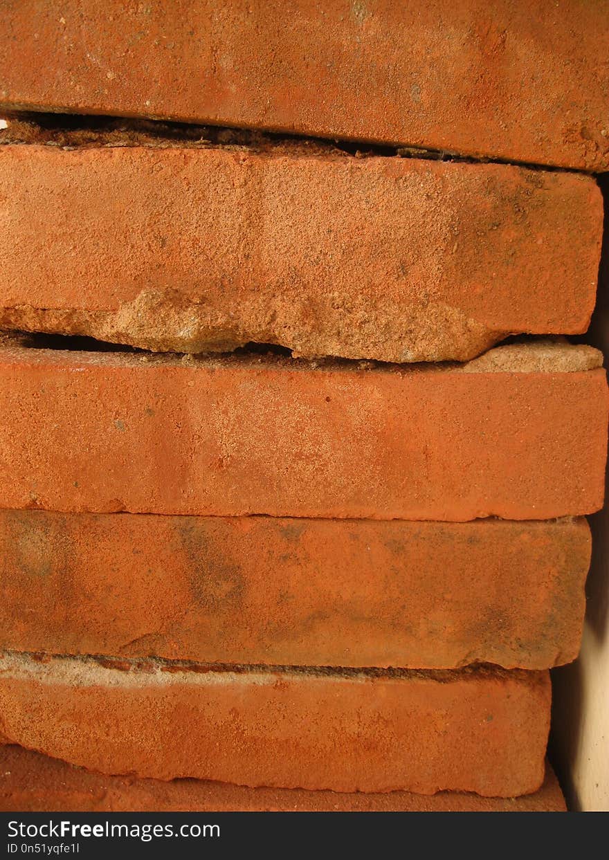 Brick, Wall, Brickwork, Orange