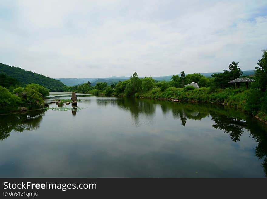 Reflection, Water, Waterway, Nature