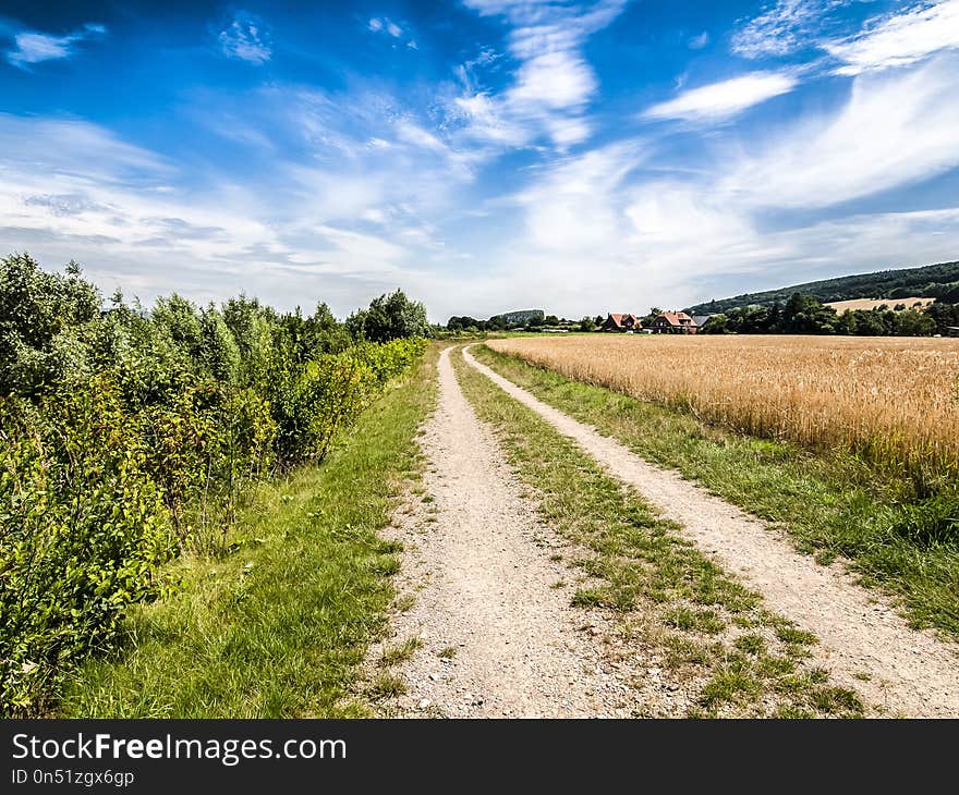 Sky, Road, Cloud, Path