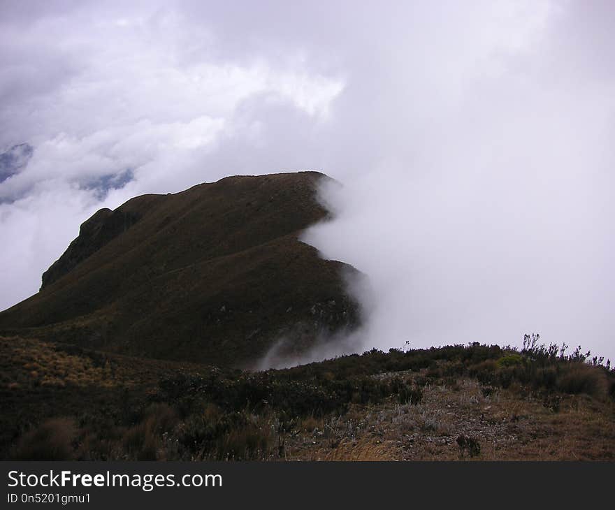 Highland, Sky, Ridge, Mountain