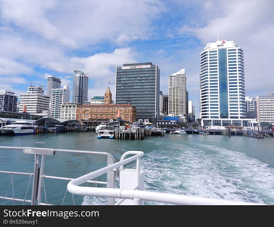 Waterway, City, Skyline, Water Transportation