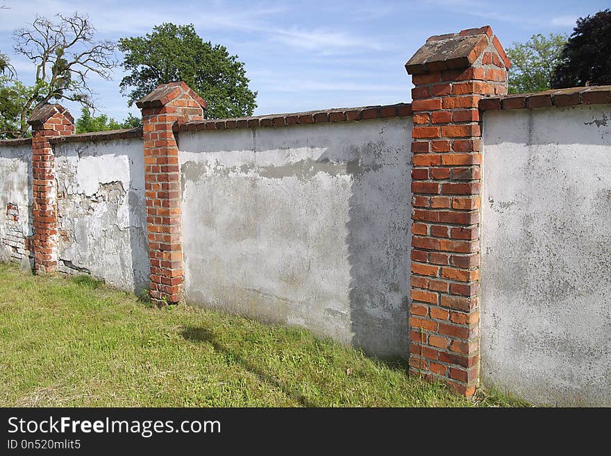 Wall, Property, Stone Wall, Grass