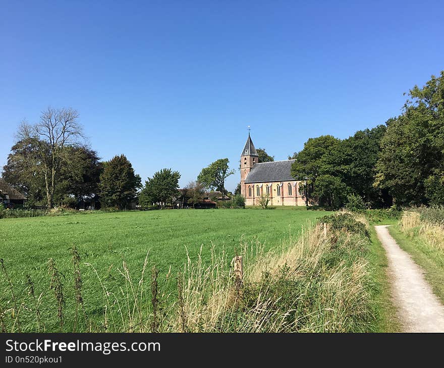 Grassland, Sky, Meadow, Field