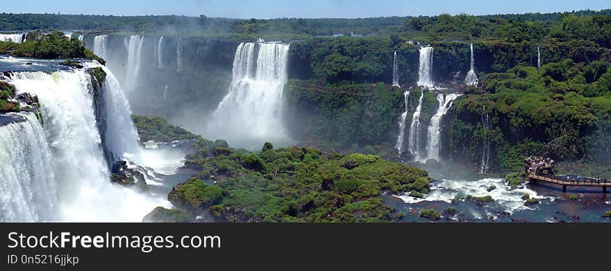 Waterfall, Nature, Water Resources, Body Of Water