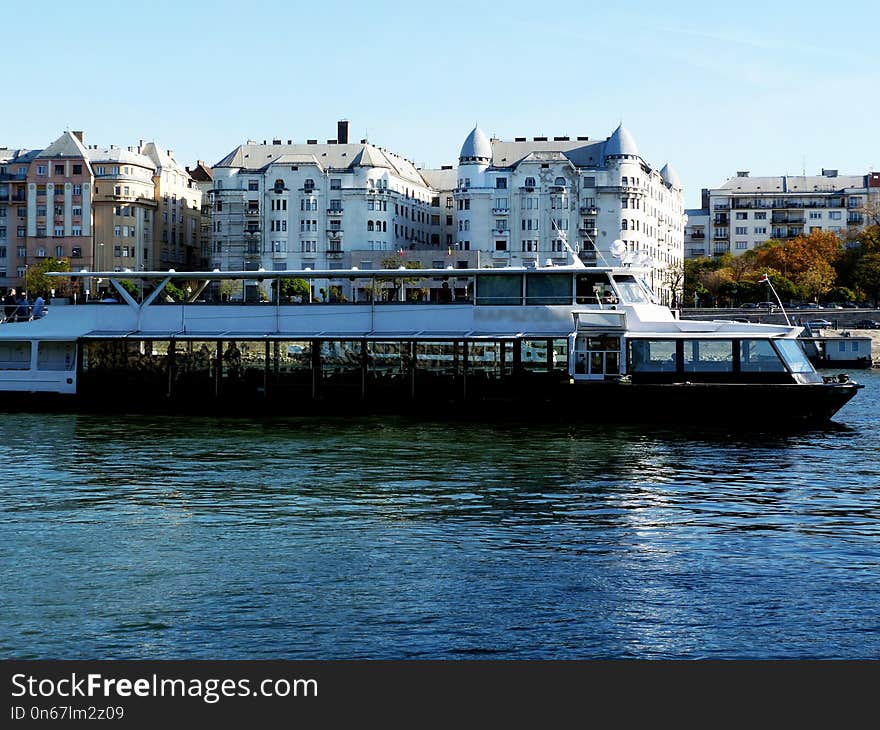 Panoramic view of Budapest with the Danube from the Margaret bridge