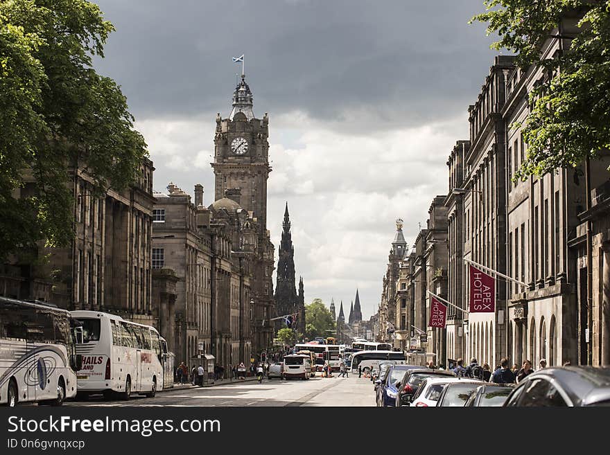 Car, Town, Street, Infrastructure