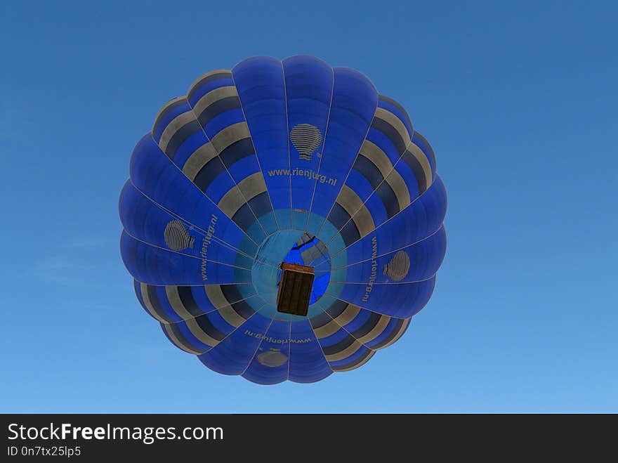 Hot Air Balloon, Hot Air Ballooning, Blue, Sky