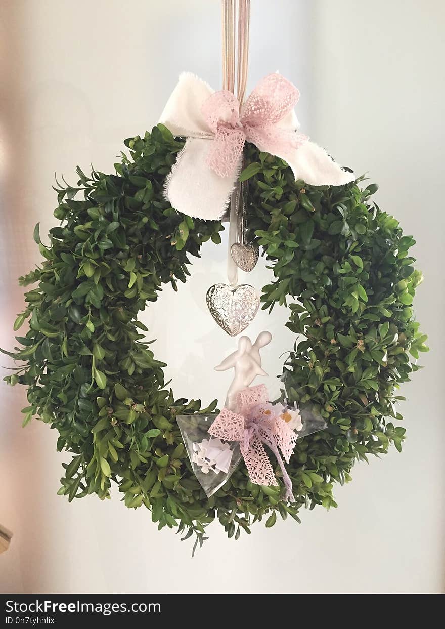 Wreath, Christmas Decoration, Decor, Flower