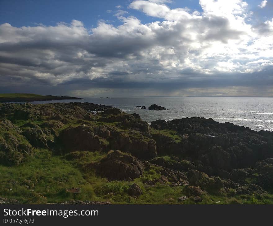 Coast, Sky, Sea, Headland