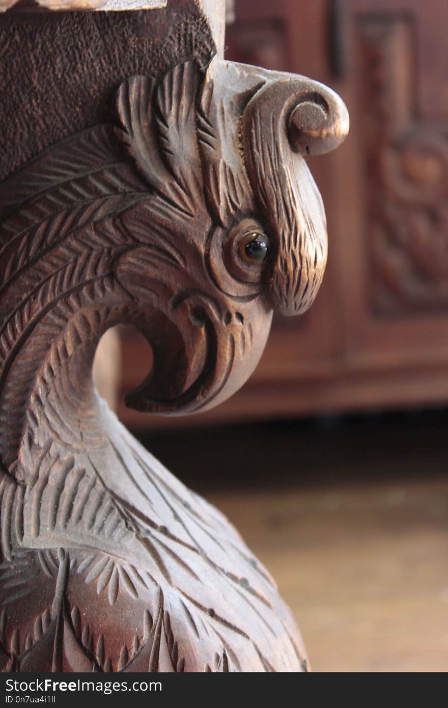 Carving, Close Up, Stone Carving, Beak